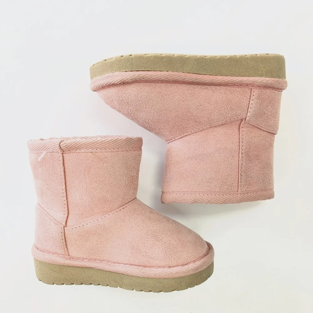 Infant Girls Faux-Suede Faux-Fur Lined Boots